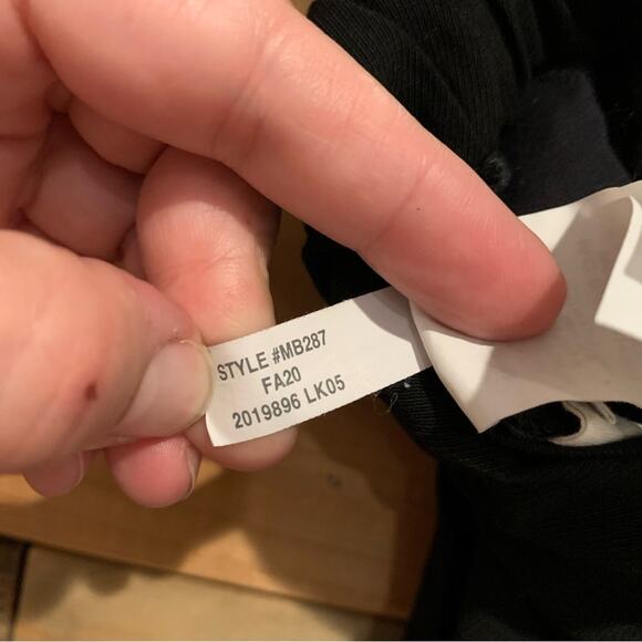 Madewell Drapey Seamed Drawstring Track Trousers Black Size S Minimalist Preppy - Picture 15 of 15